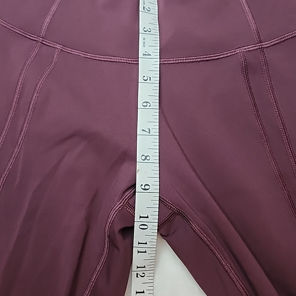 Lululemon athketica Train Times Crop 17" Leggings Burgundy - Picture 9 of 9